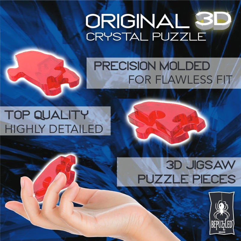 BePuzzled, Dragon Deluxe Original 3D Crystal Puzzle, Perfect for Puzzlers Ages 12 and Up, Challenging to Complete and Beautiful to Display, Collect Them All - Image 5